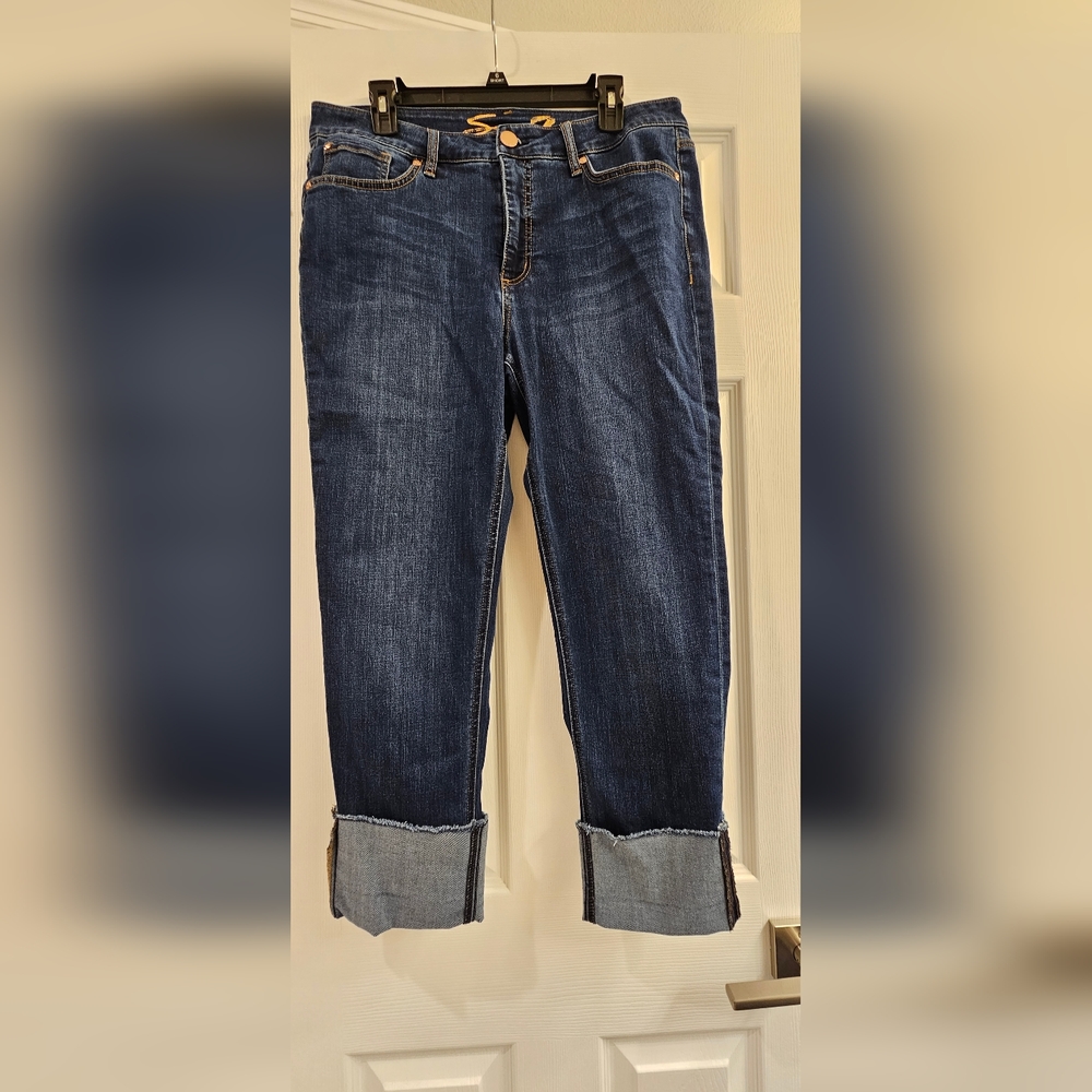 7seven High Rise Slim Straight Jeans Size 12